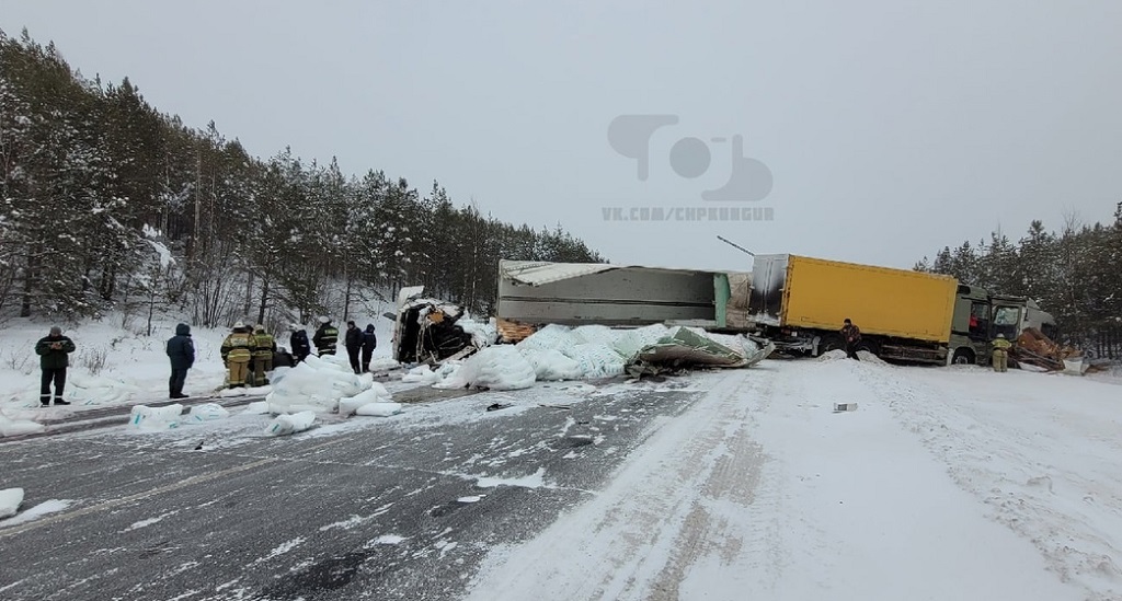 Большегруз 40 рус попал в дтп